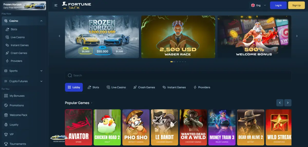 Fortunjeack Casino Example